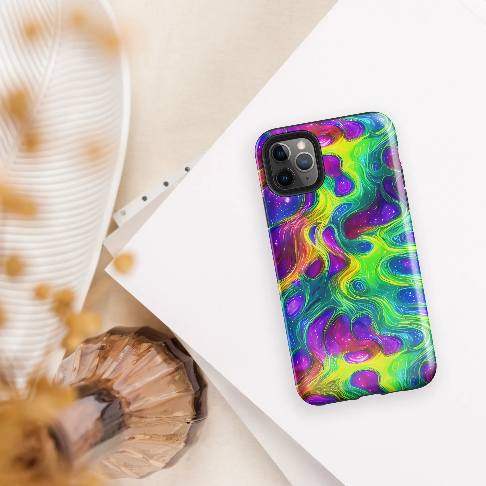 Radiant Ooze on Tough Case for iPhone® — Front