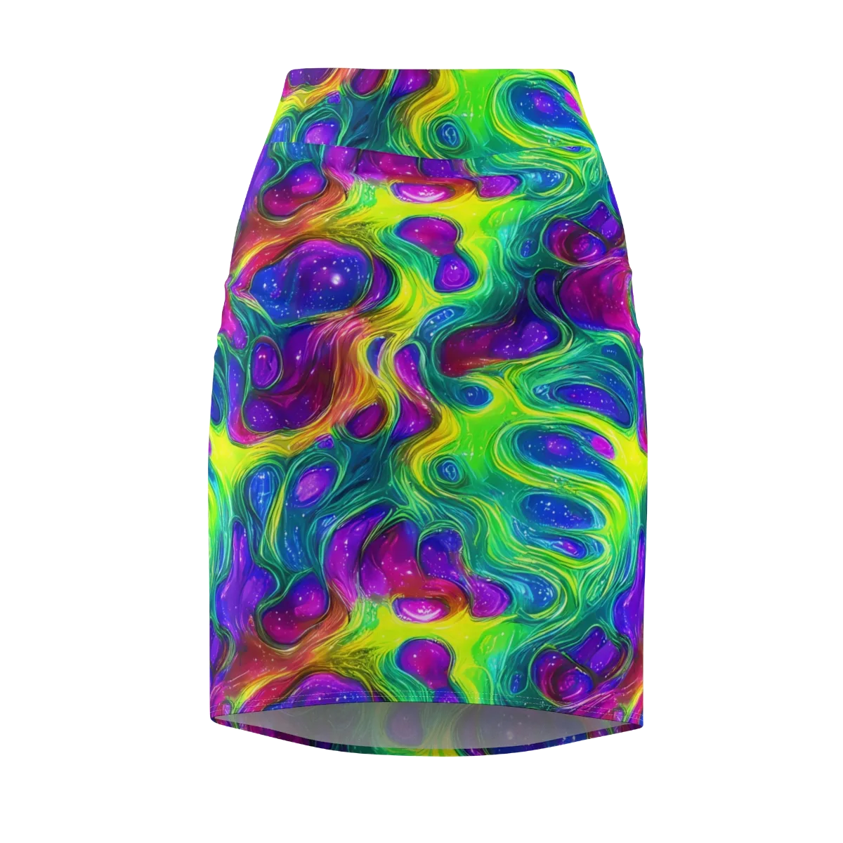Radiant Ooze on Pencil Skirt — Front