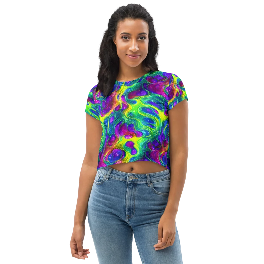 Radiant Ooze on Crop Tee — Front