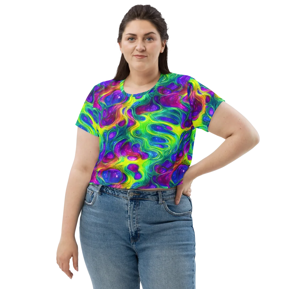 Radiant Ooze on Crop Tee — Front