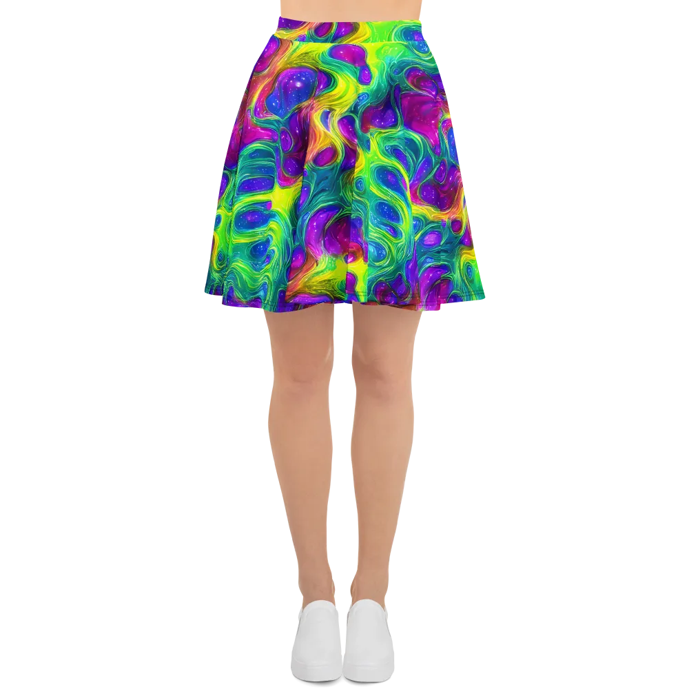 Radiant Ooze on Skater Skirt — Front