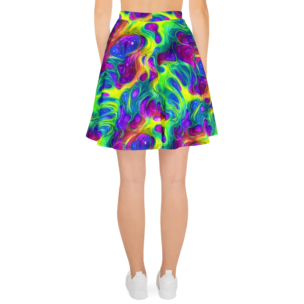 Radiant Ooze on Skater Skirt — Back