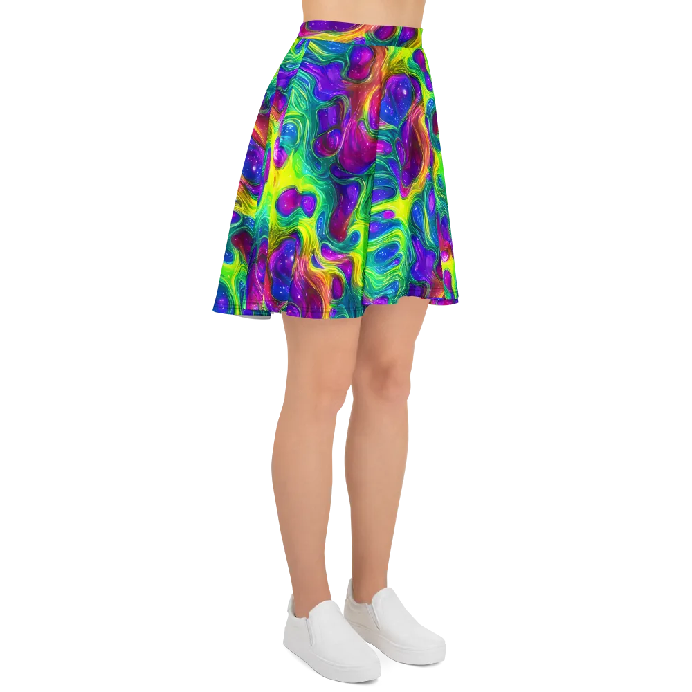 Radiant Ooze on Skater Skirt — Right