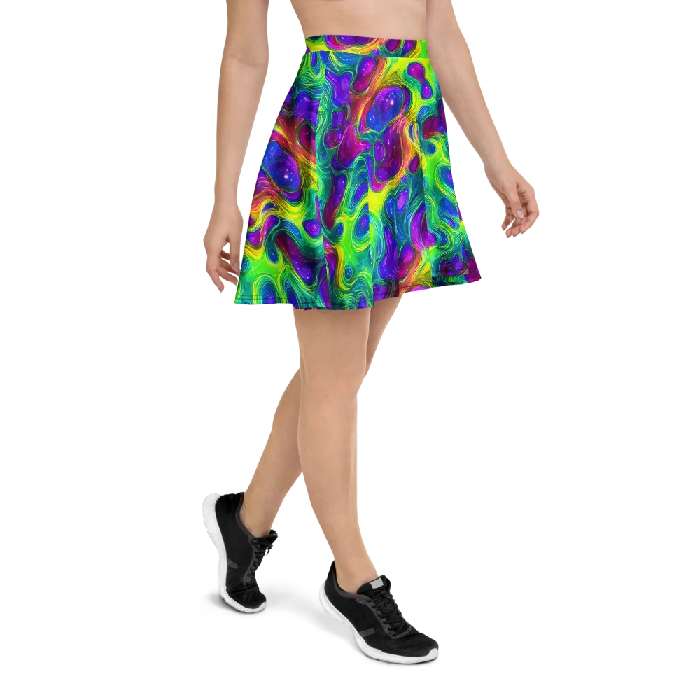 Radiant Ooze on Skater Skirt — Right