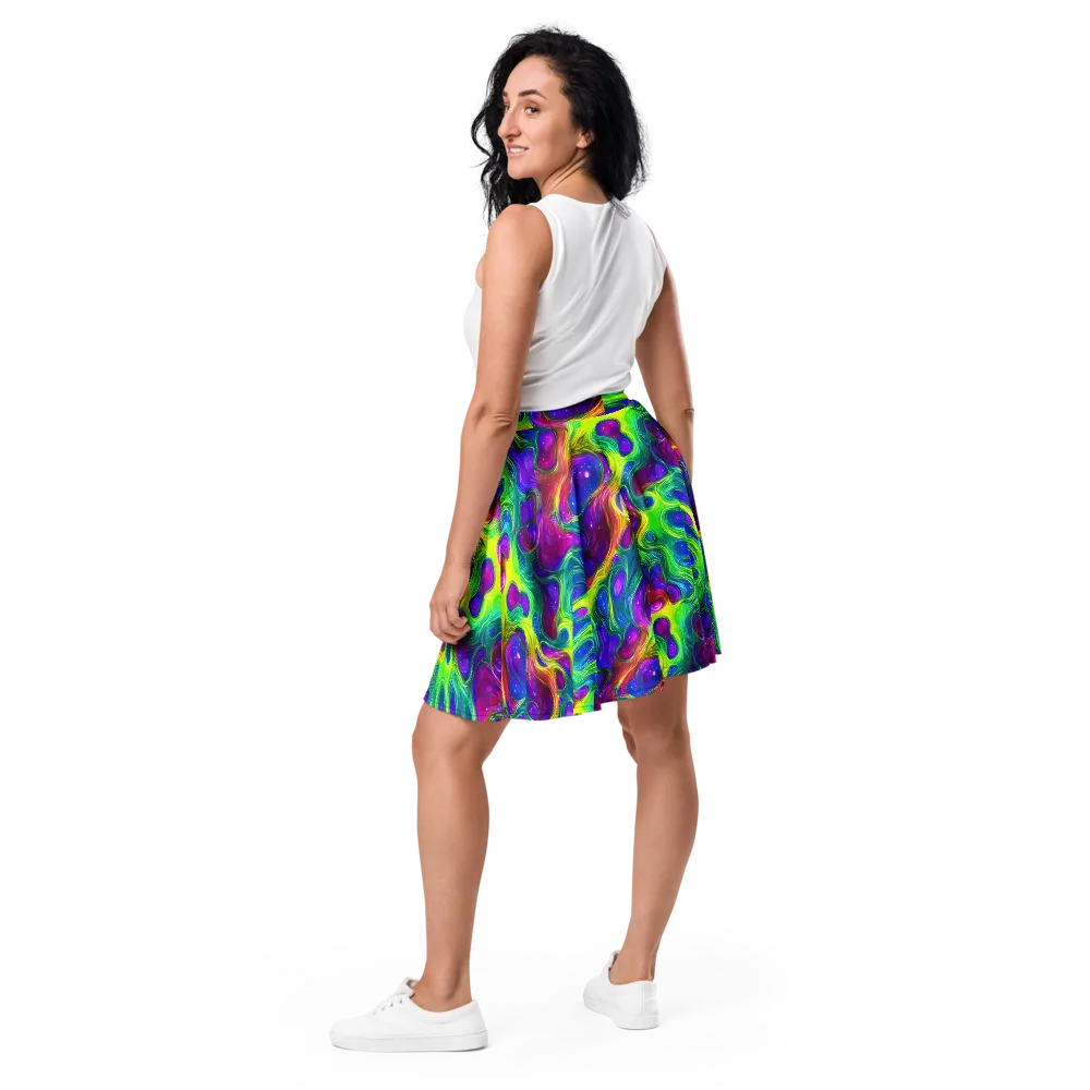 Radiant Ooze on Skater Skirt — Back