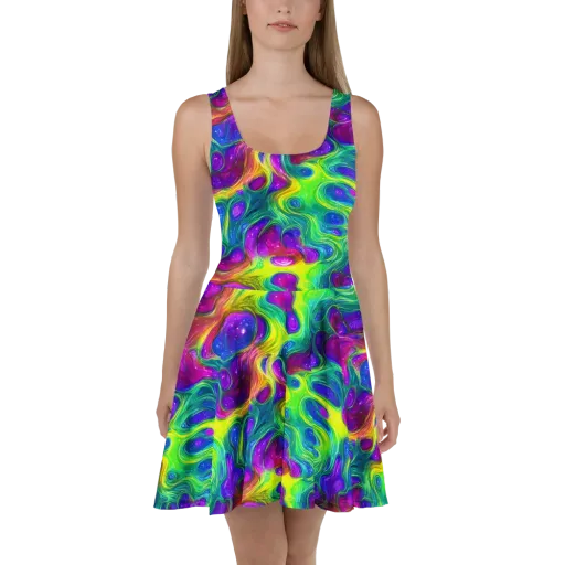Radiant Ooze on a Skater Dress