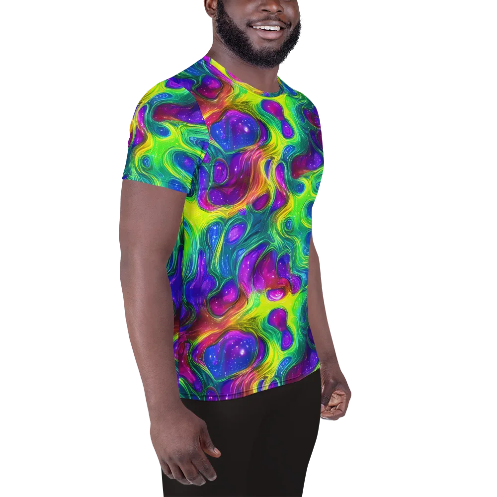 Radiant Ooze on Men's Athletic T-Shirt — Right