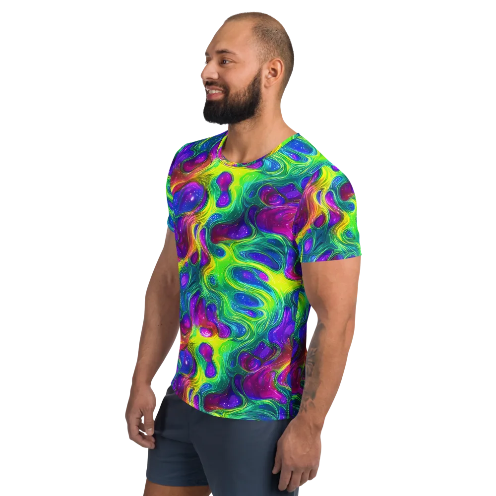 Radiant Ooze on Men's Athletic T-Shirt — Left