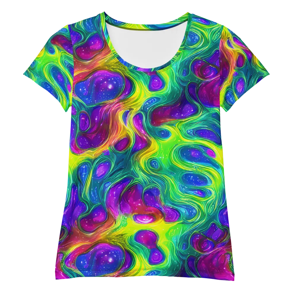 Radiant Ooze on Women's Athletic T-Shirt — Front