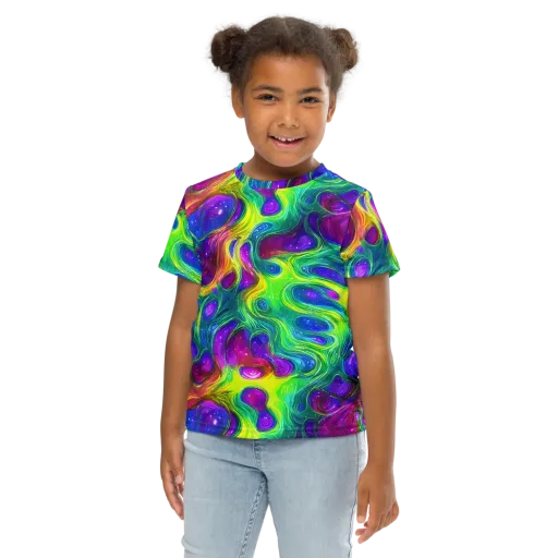 Radiant Ooze on a Kids Crew Neck T-Shirt