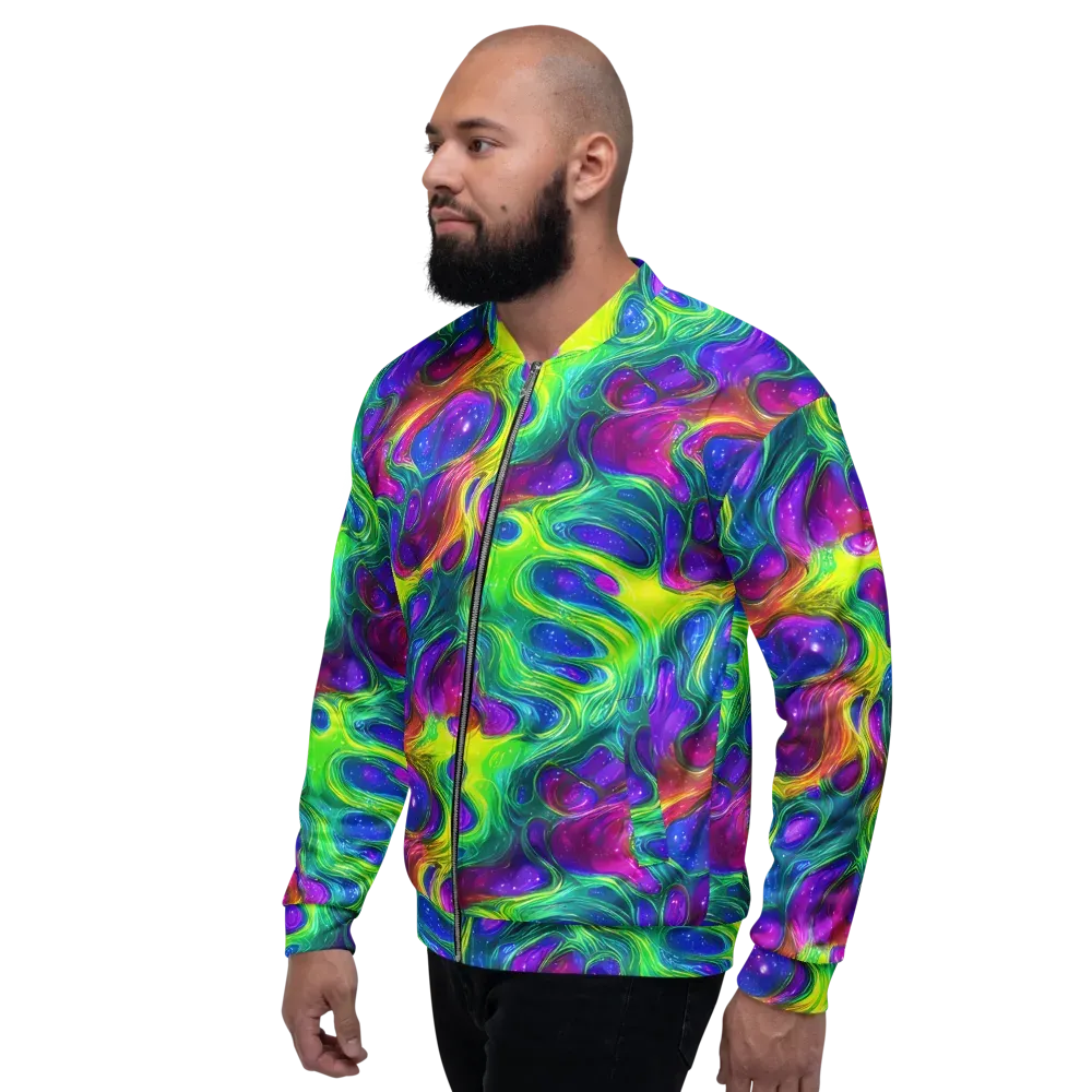 Radiant Ooze on Bomber Jacket — Left