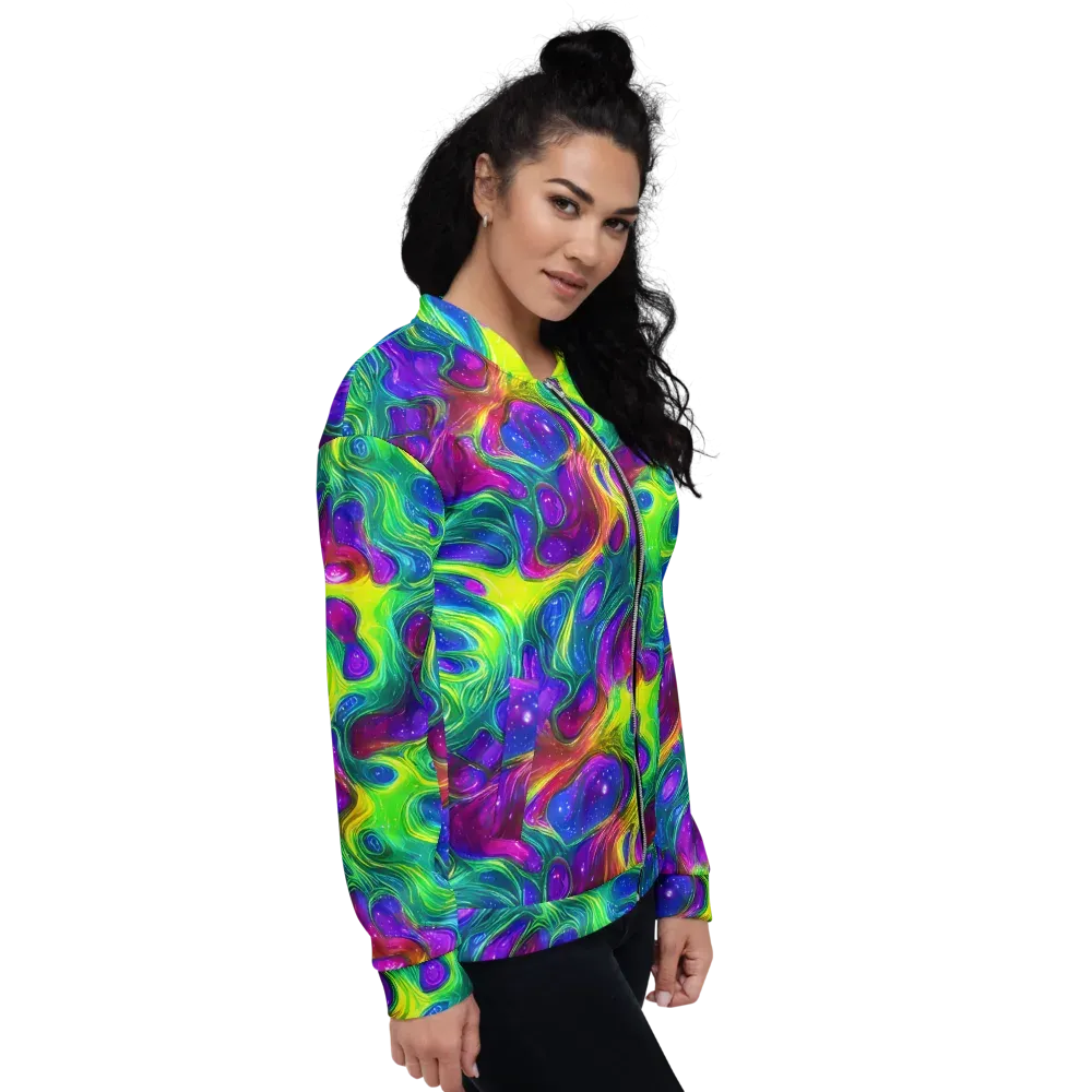 Radiant Ooze on Bomber Jacket — Right
