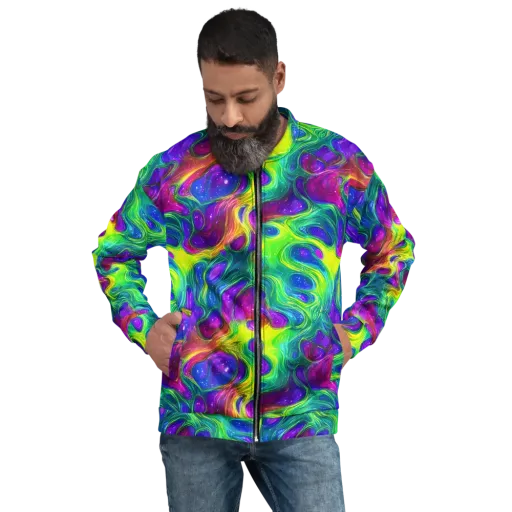 Radiant Ooze on a Bomber Jacket
