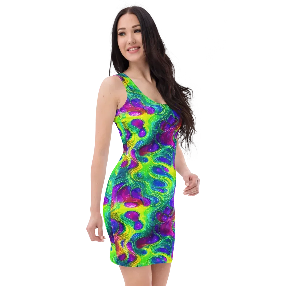Radiant Ooze on Bodycon Dress — Right Front