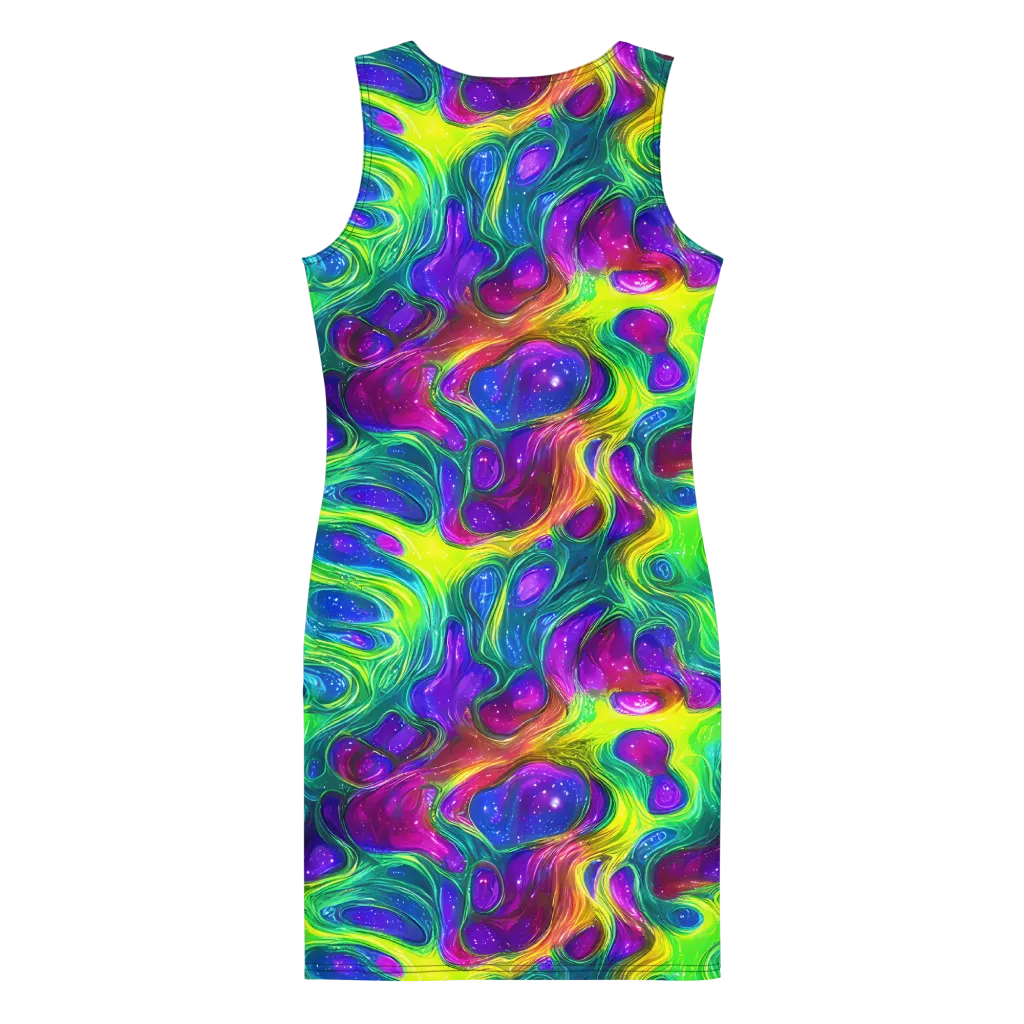 Radiant Ooze on Bodycon Dress — Back