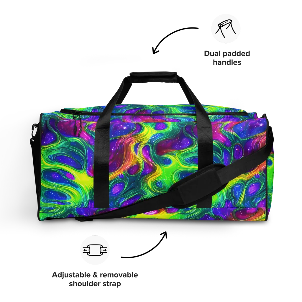 Radiant Ooze on Duffle Bag — Front