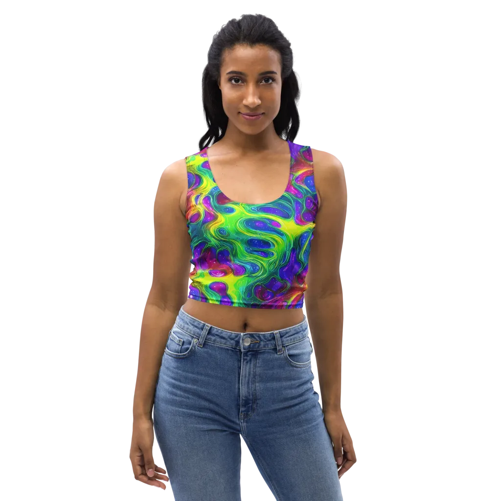 Radiant Ooze on Crop Top — Front