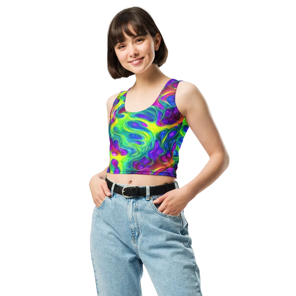 Radiant Ooze on Crop Top — Front