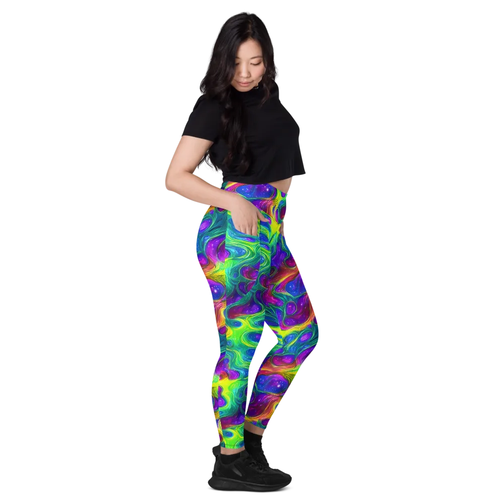 Radiant Ooze on Leggings with Pockets — Right