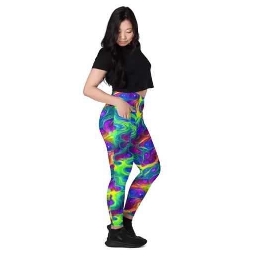 Radiant Ooze on a Leggings with Pockets