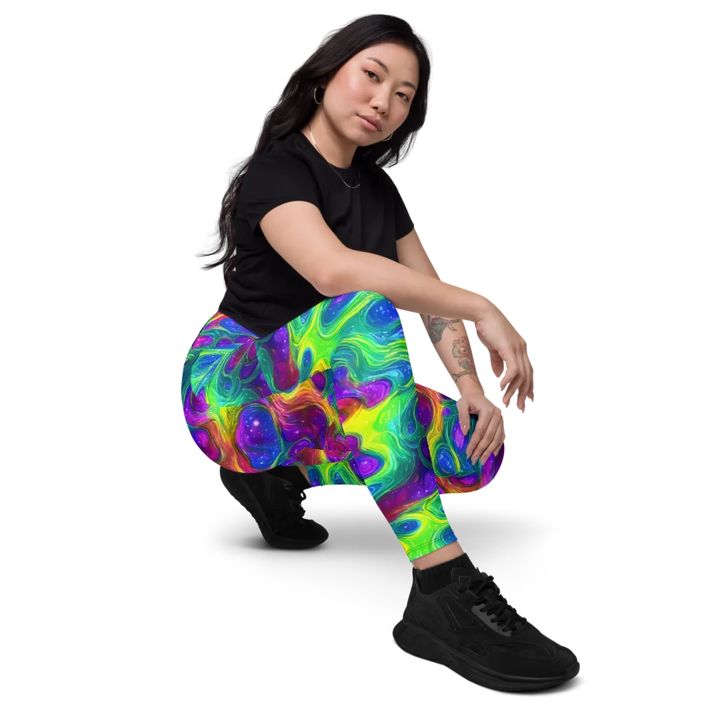 Radiant Ooze on Leggings with Pockets — Right Front