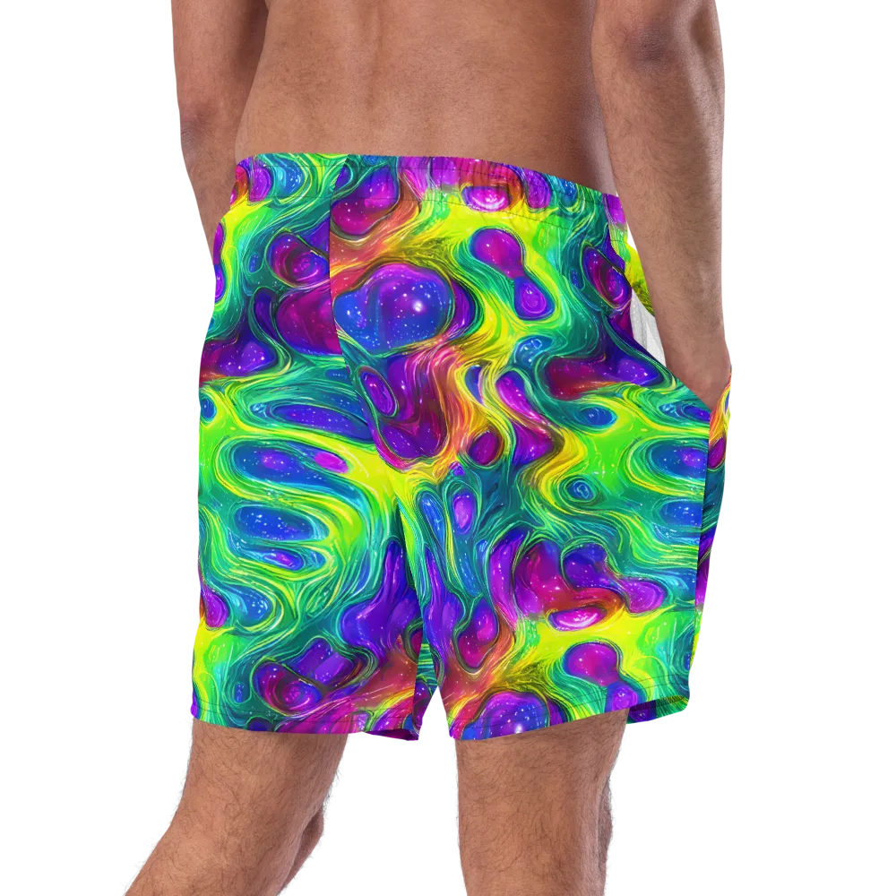 Radiant Ooze on Swim Trunks — Right Back