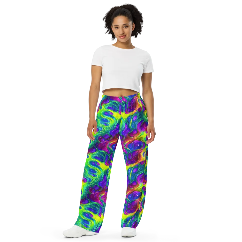 Radiant Ooze on Wide-Leg Pants — Front