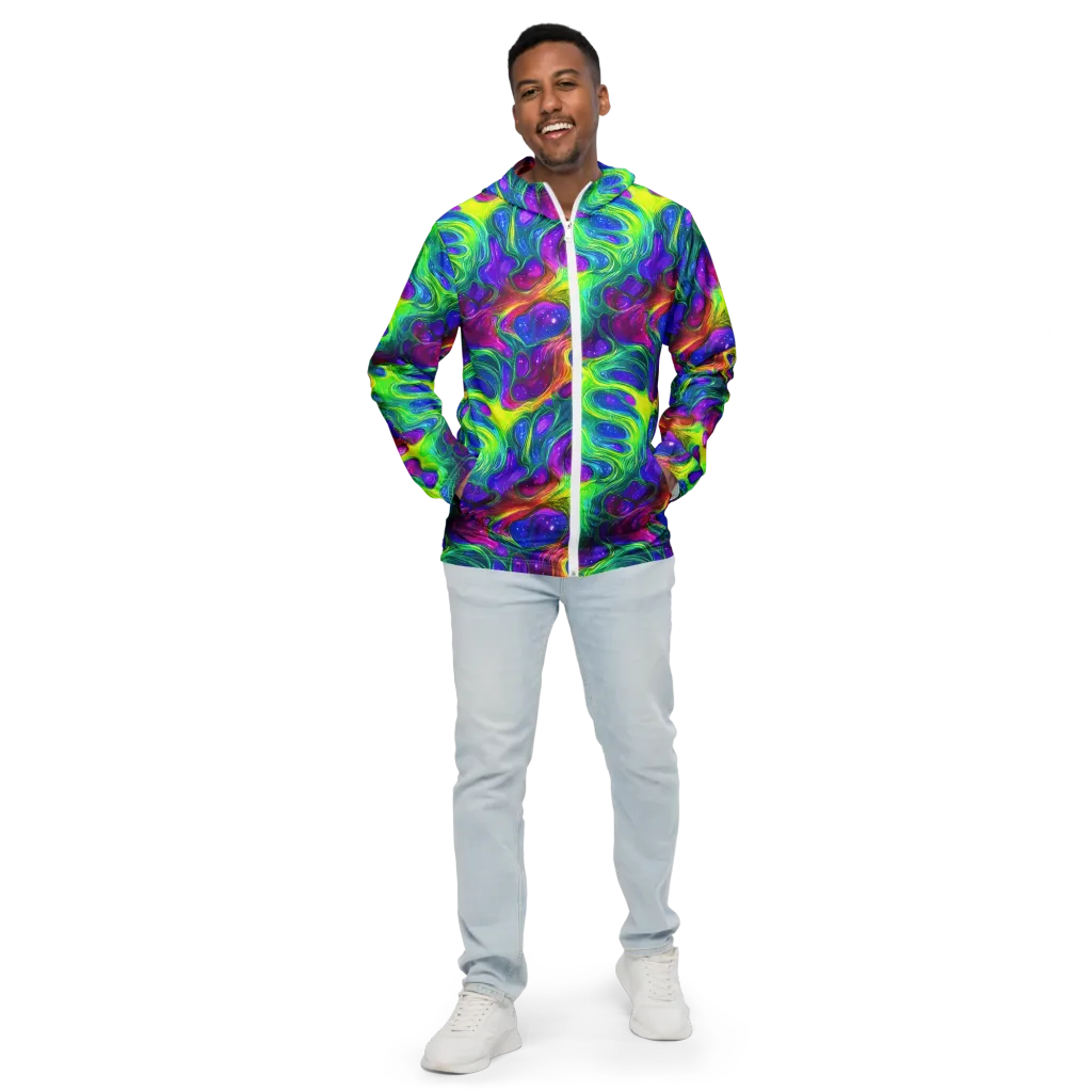 Radiant Ooze on Men's Windbreaker — Front