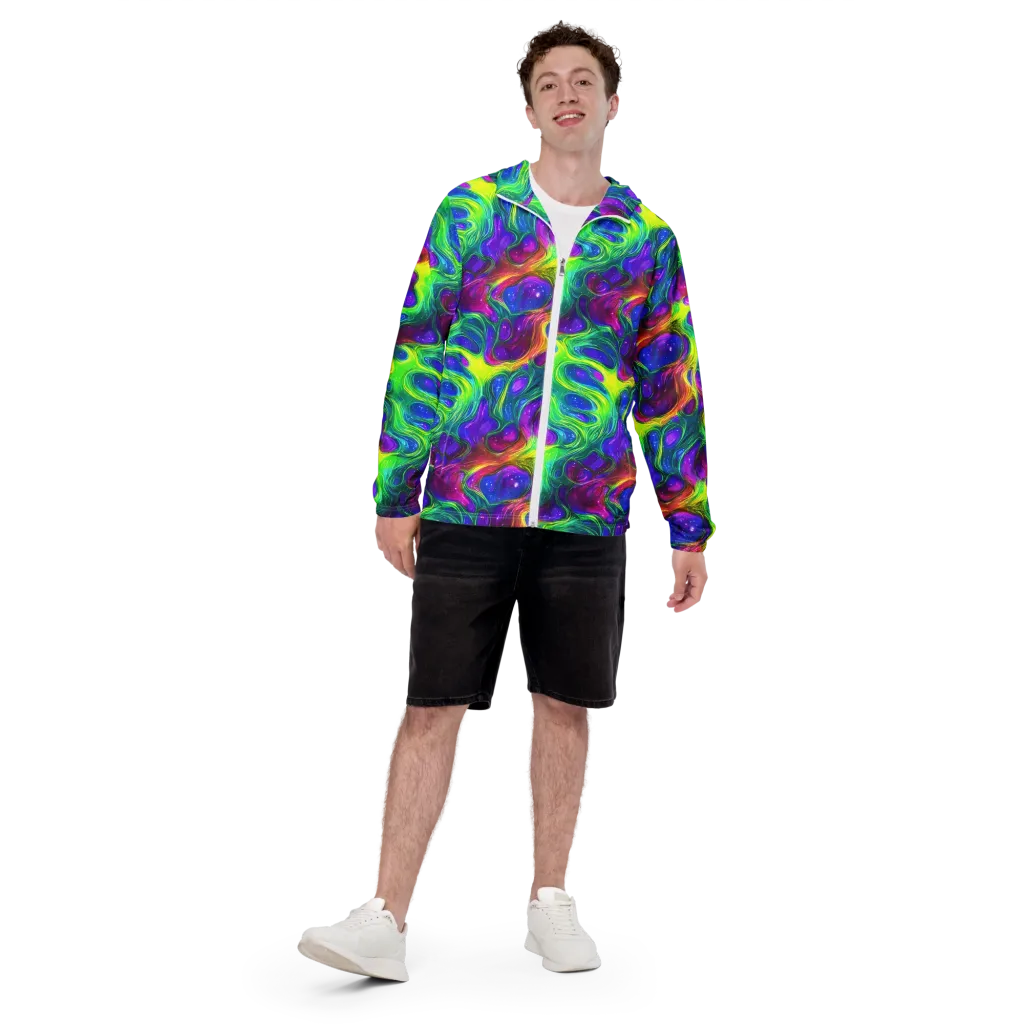 Radiant Ooze on Men's Windbreaker — Front