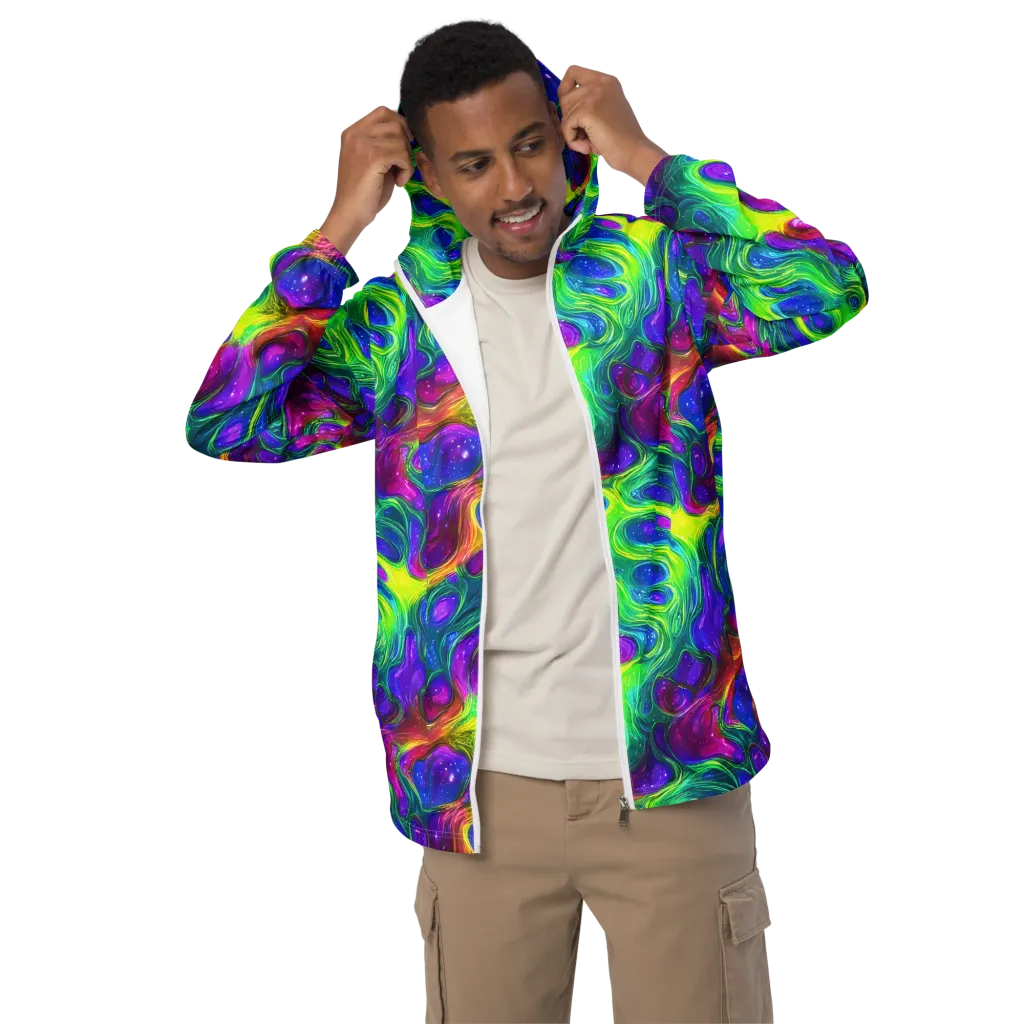 Radiant Ooze on Men's Windbreaker — Front