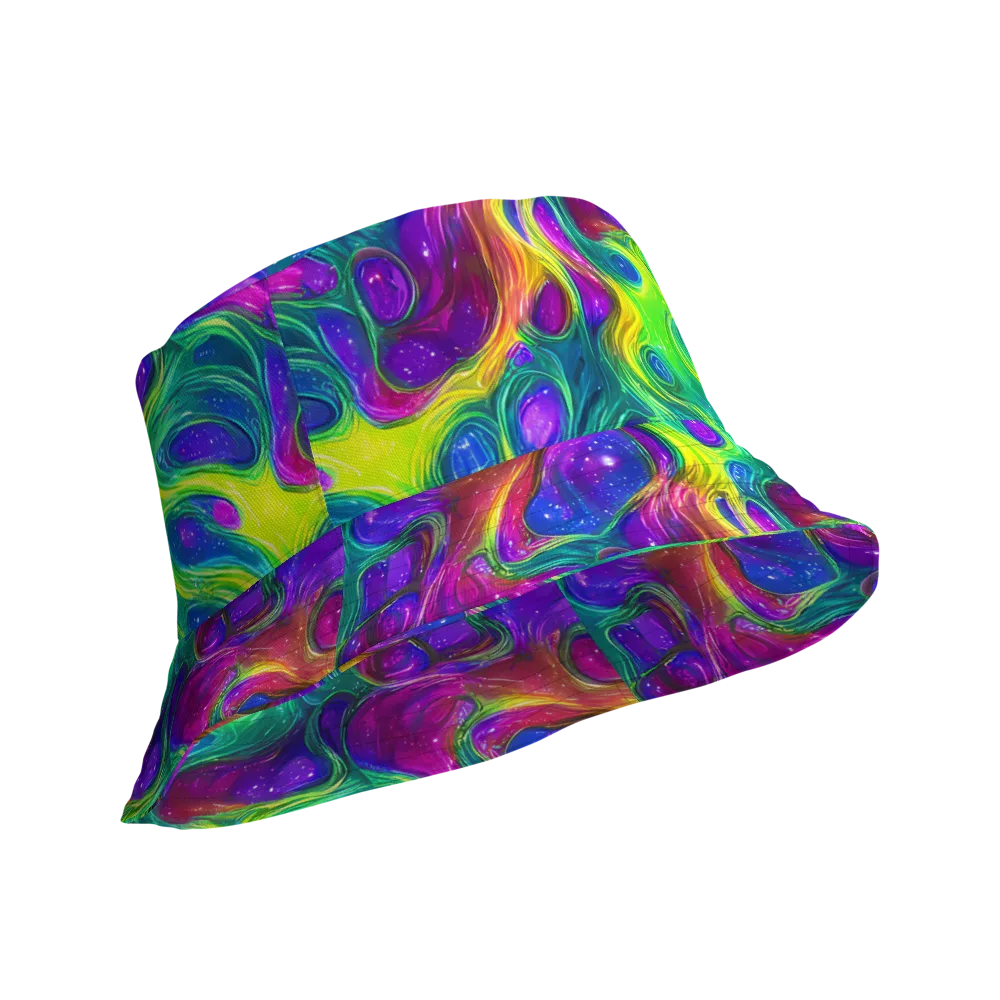 Radiant Ooze on Reversible Bucket Hat — Product details Outside