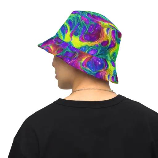 Radiant Ooze on a Reversible Bucket Hat