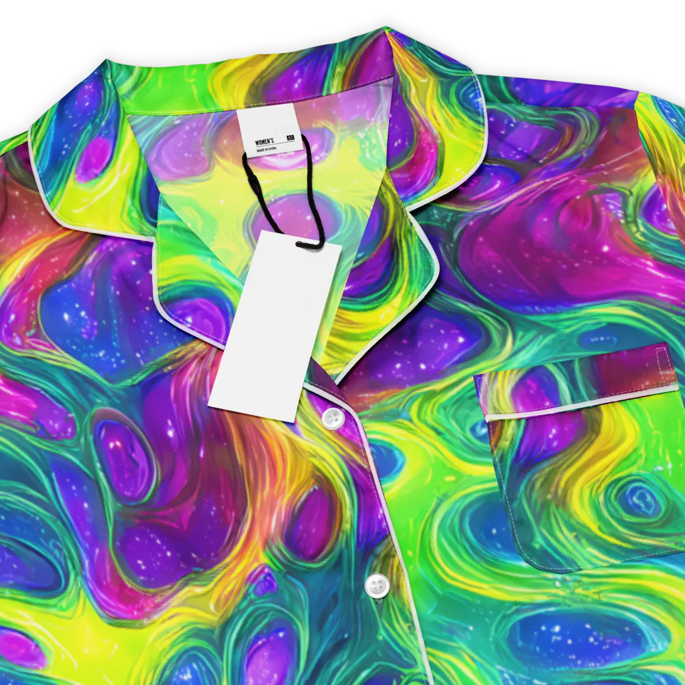 Radiant Ooze on Women's Short Sleeve Pajama Top — Product details