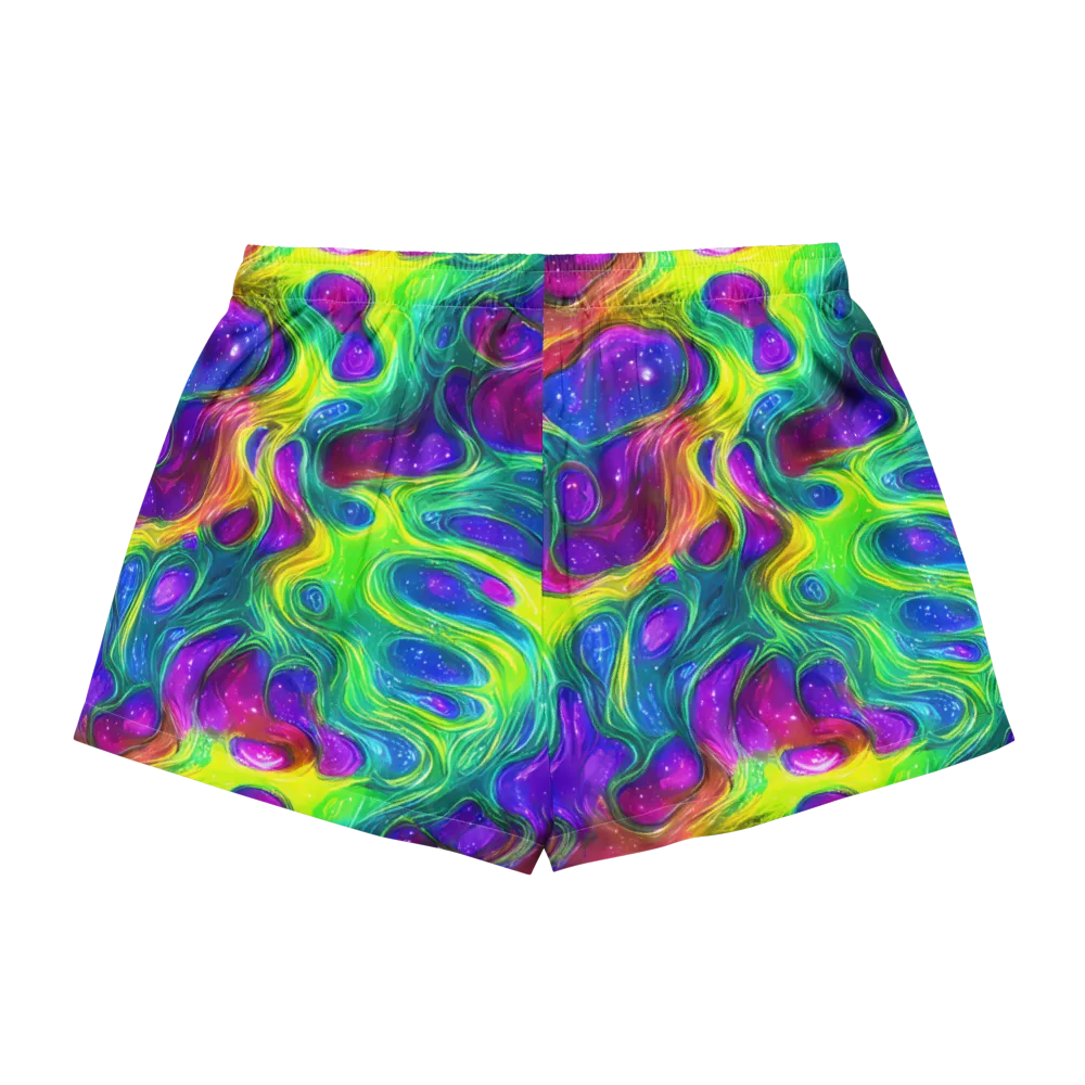 Radiant Ooze on Women's Pajama Shorts — Back
