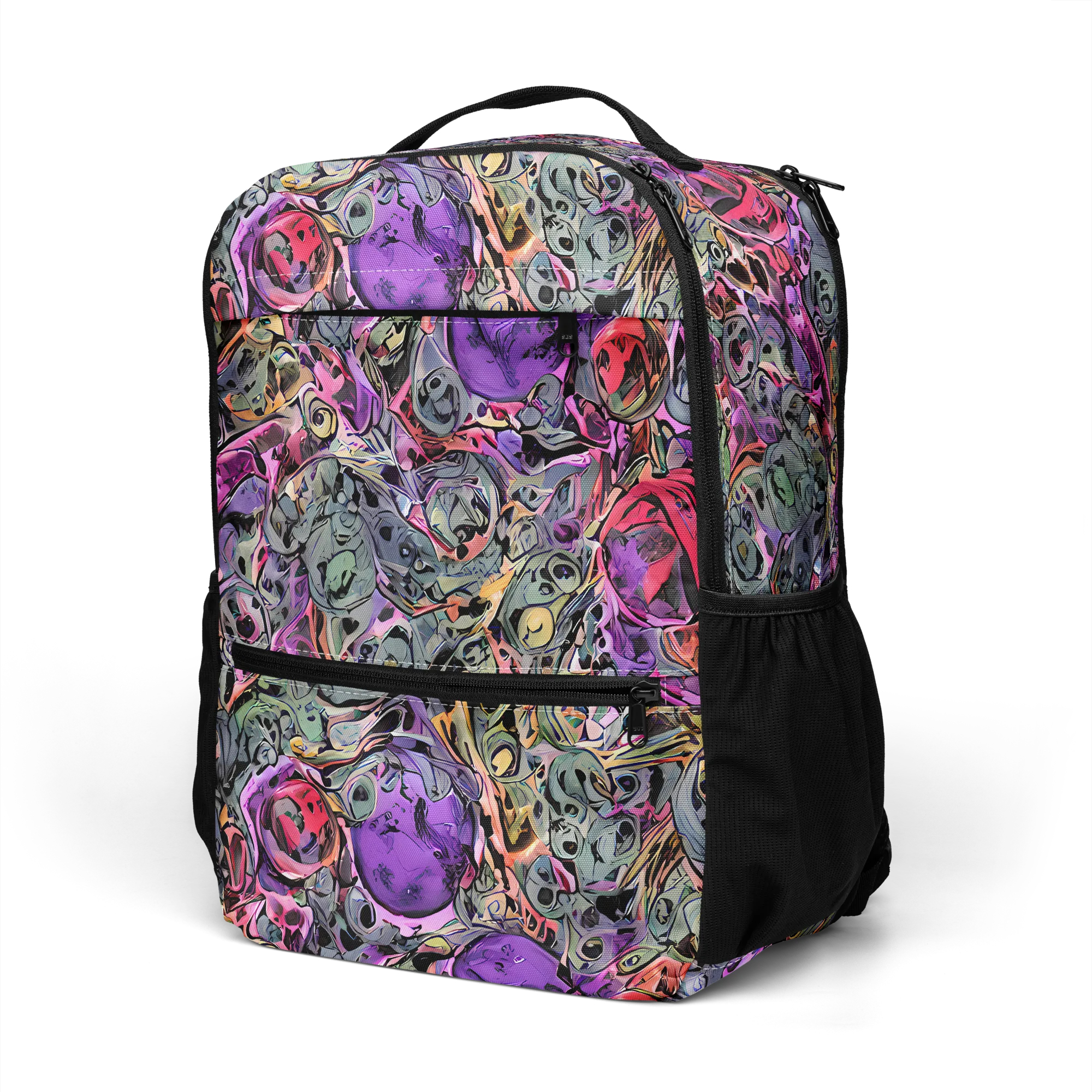 Violet Menagerie on Utility Backpack — Left Front