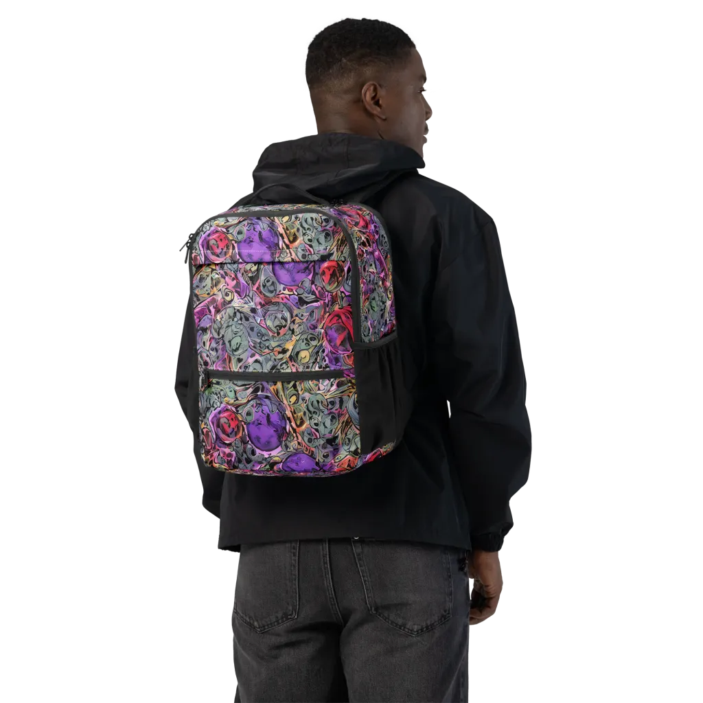 Violet Menagerie on Utility Backpack — Back