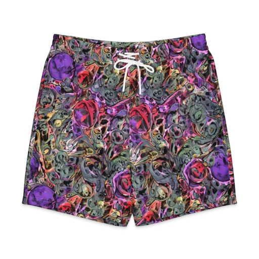 Violet Menagerie on a Men's Board Shorts