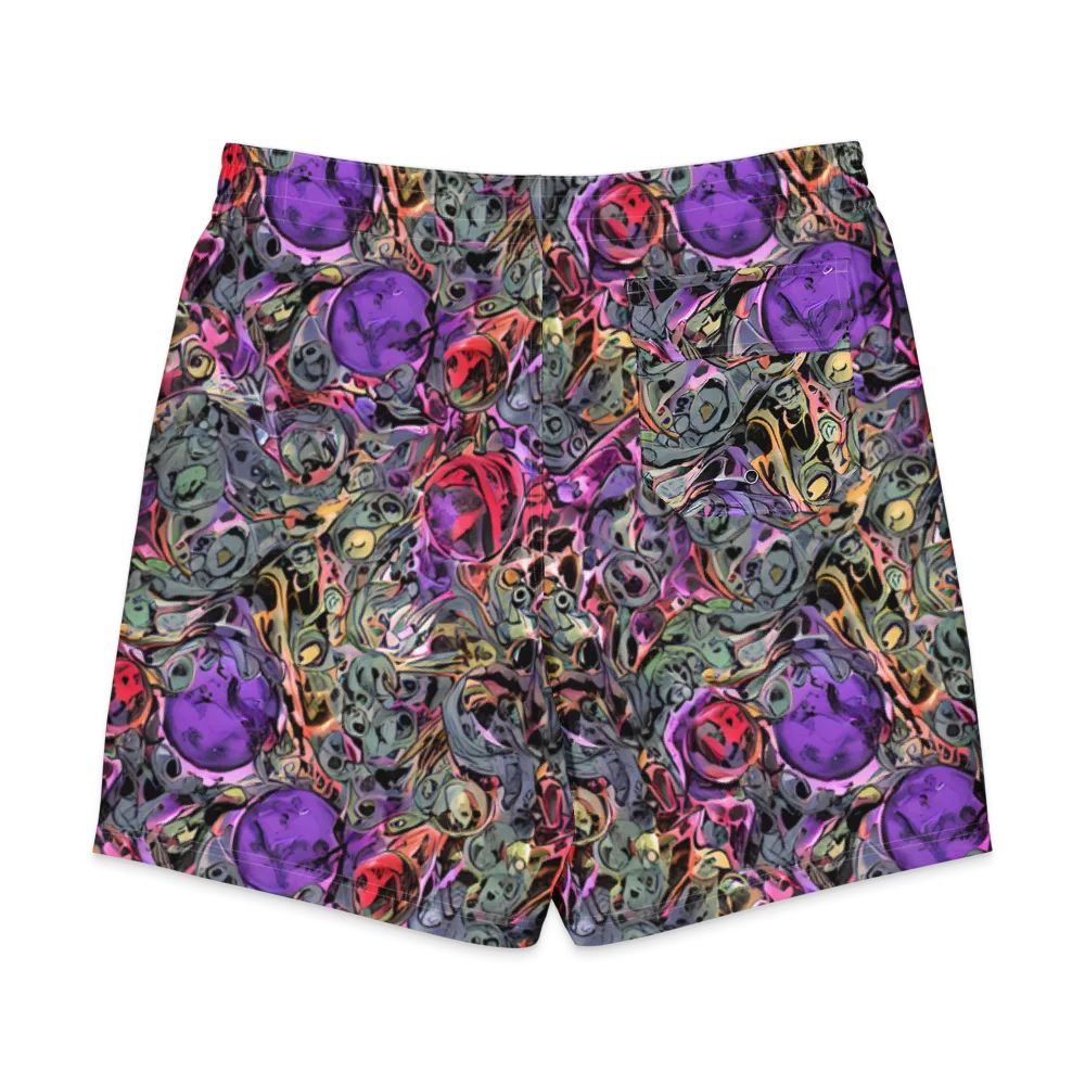 Violet Menagerie on Men's Board Shorts — Back
