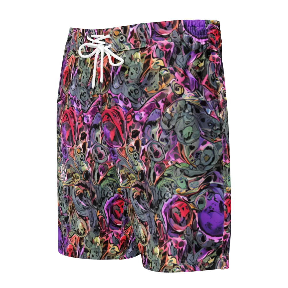 Violet Menagerie on Men's Board Shorts — Front
