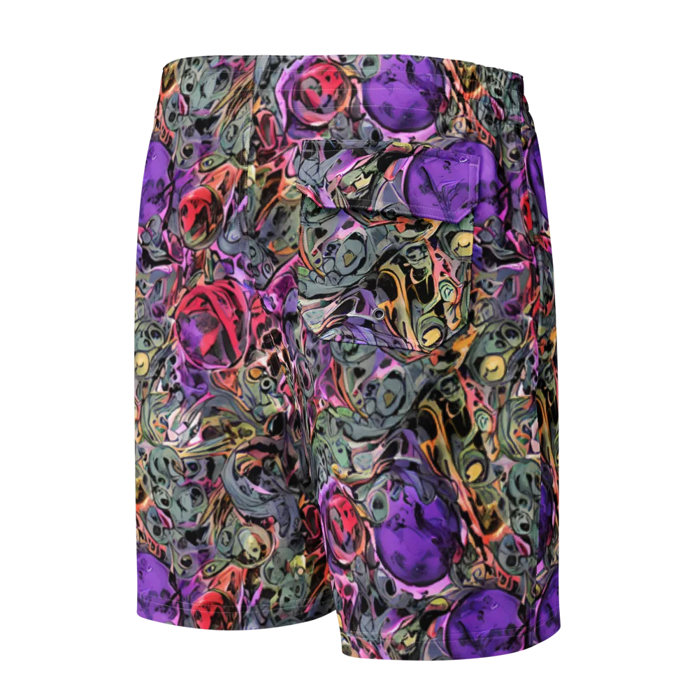 Violet Menagerie on Men's Board Shorts — Back