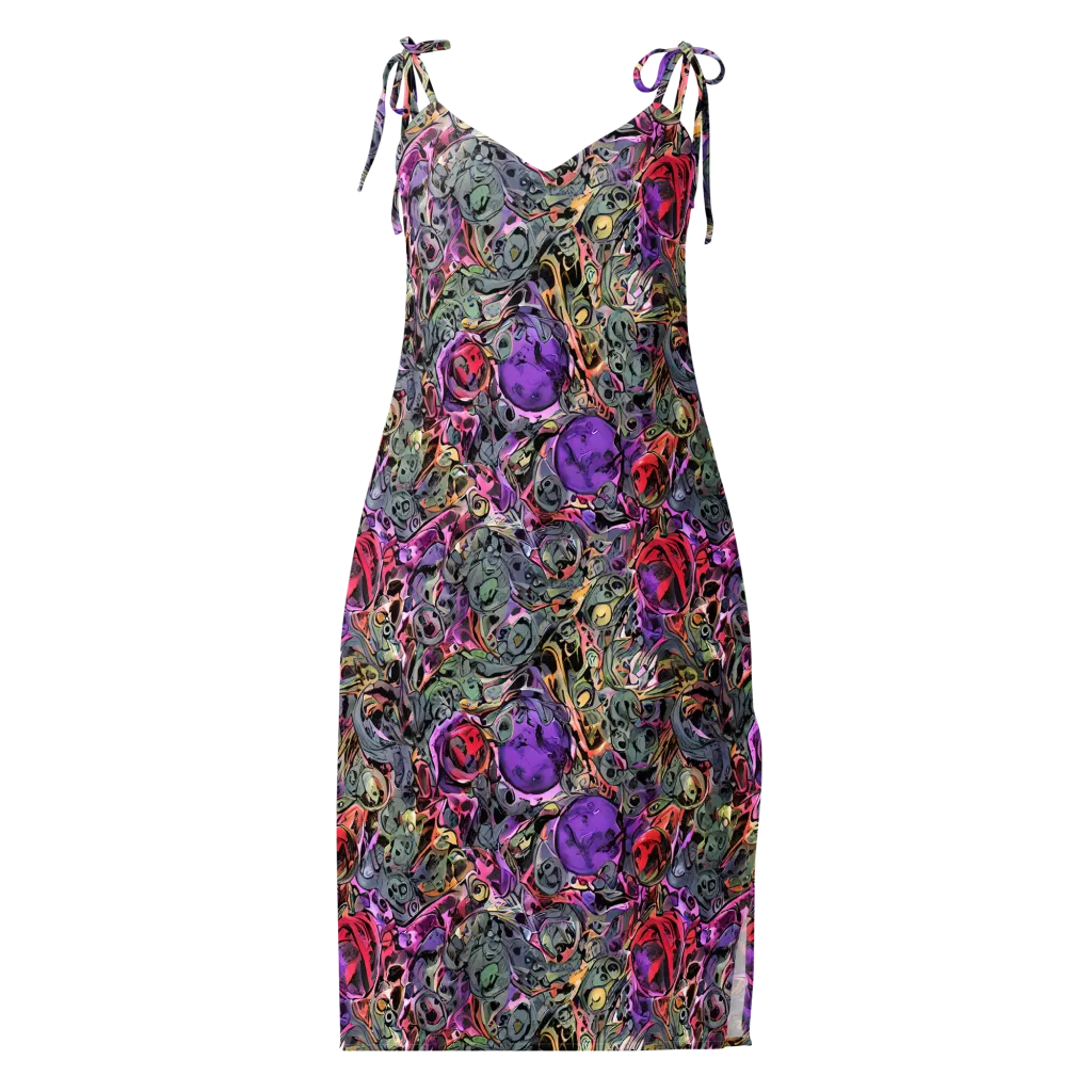 Violet Menagerie on Slip Dress — Front