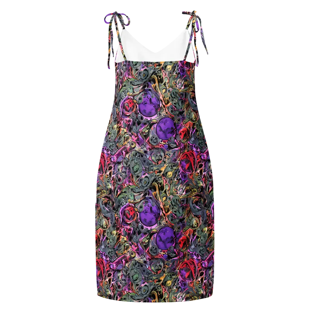 Violet Menagerie on Slip Dress — Back