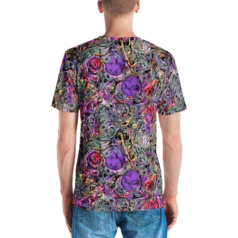 Violet Menagerie on Men's Crew Neck T-Shirt — Back