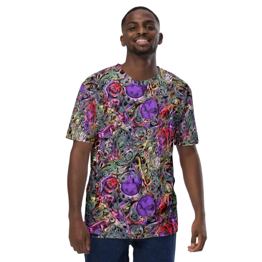 Violet Menagerie on a Men's Crew Neck T-Shirt