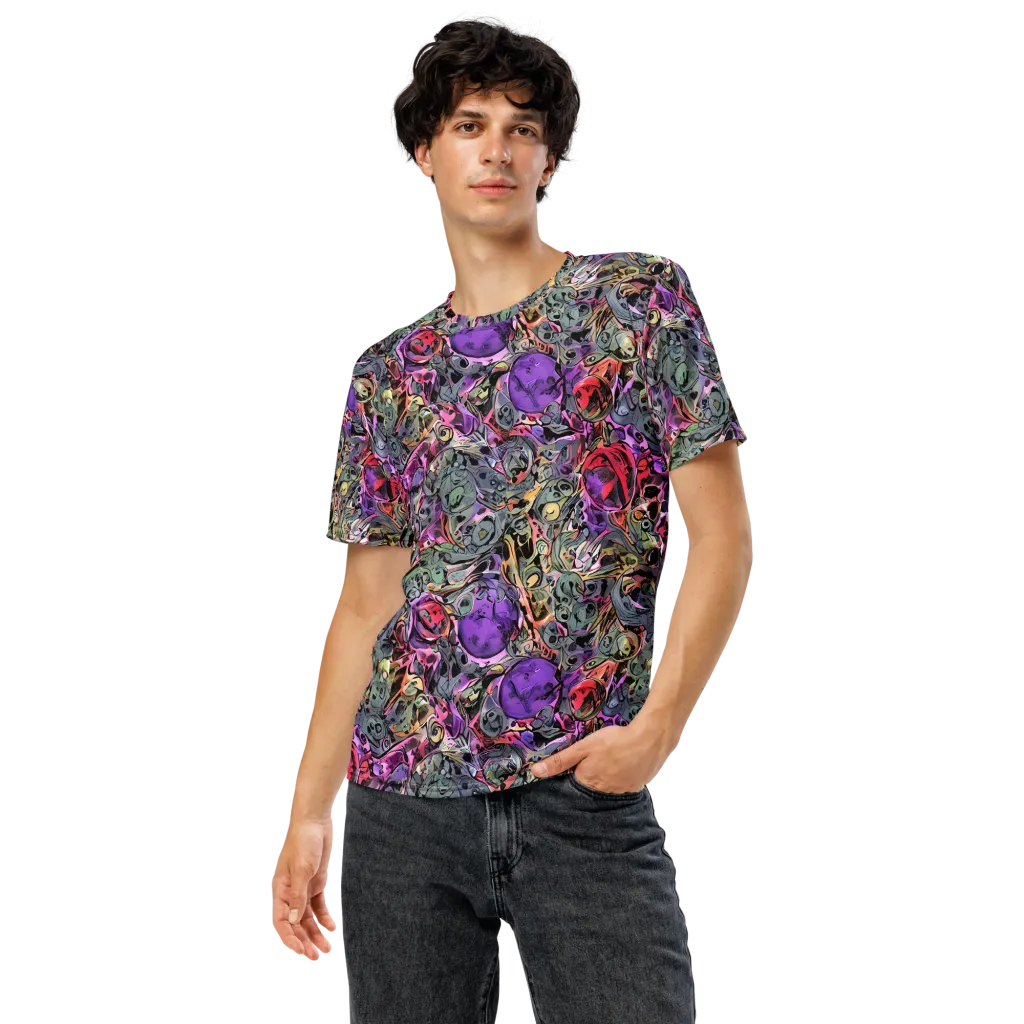 Violet Menagerie on Men's Crew Neck T-Shirt — Front