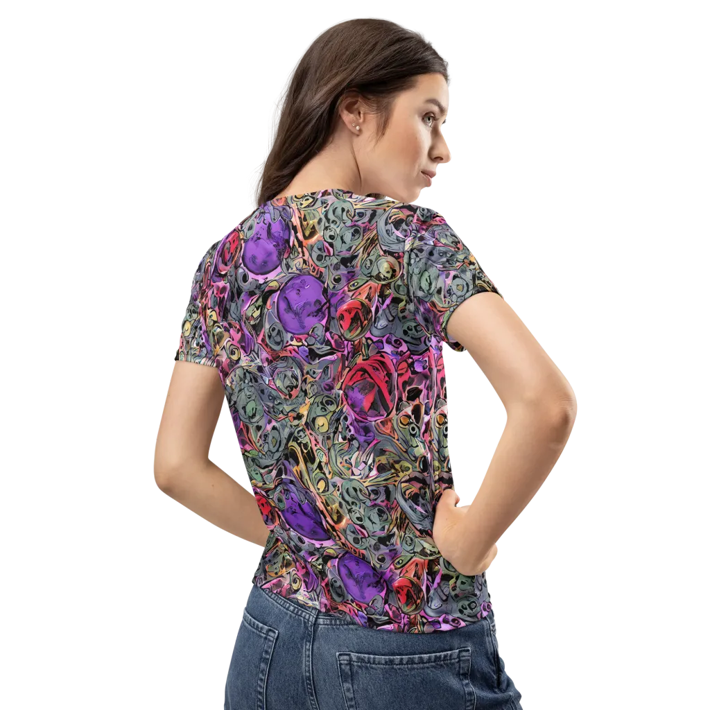 Violet Menagerie on Women's Crew Neck T-Shirt — Back