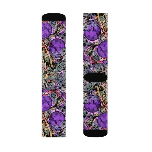 Violet Menagerie on a Socks