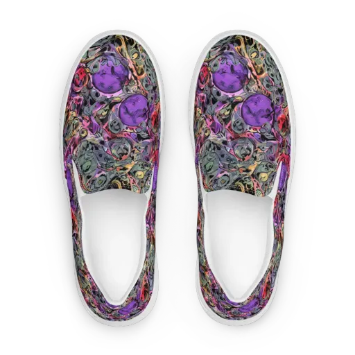 Violet Menagerie on a Women's Slip-On Canvas Shoes