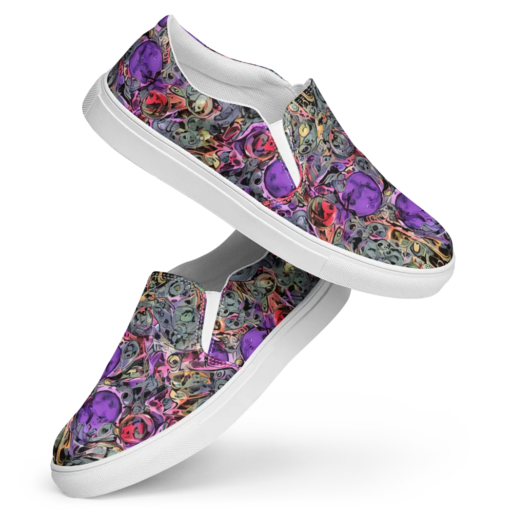 Violet Menagerie on Women's Slip-On Canvas Shoes — Front