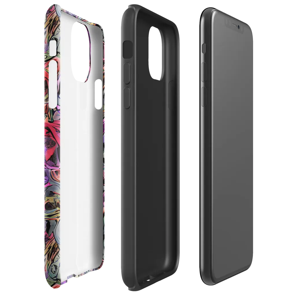 Violet Menagerie on Tough Case for iPhone® — Right